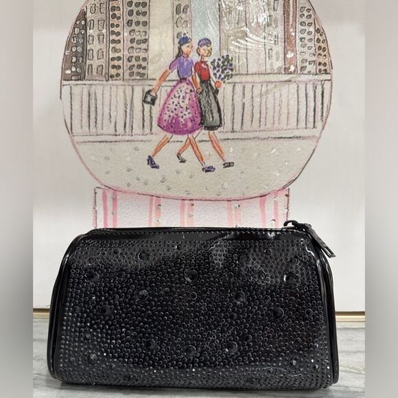 Steve Madden Rhinestone Makeup Bag - Picture 4 of 8